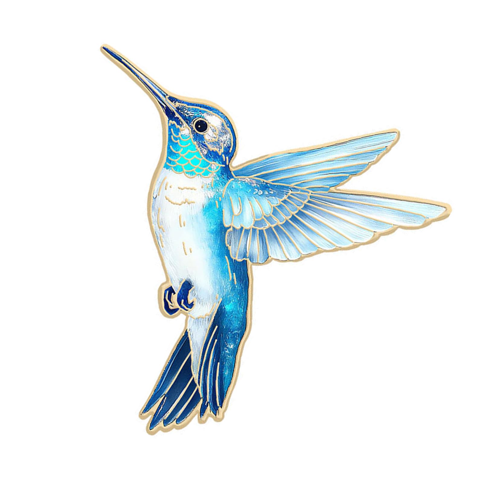 Maxtonser Metal Enameled Hummingbird Pin Brooch Lightweight Accessory For Jackets Purses Stylish Decoration For Women Girls