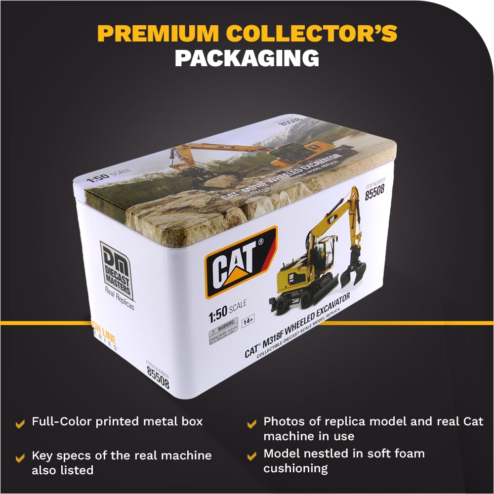 Amazon.com: Caterpillar M318F Wheeled Excavator High Line Series