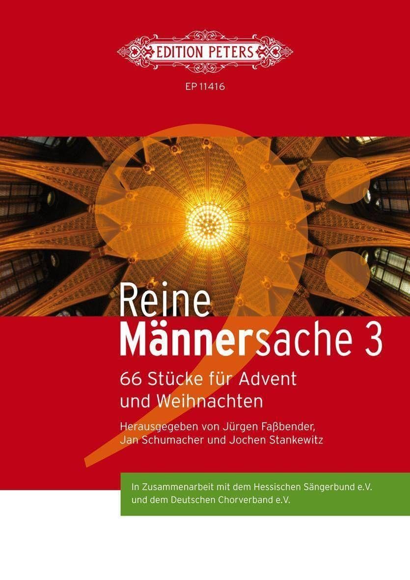 Reine mannersache 3 partitions chorale homme pour chants de l'Avent