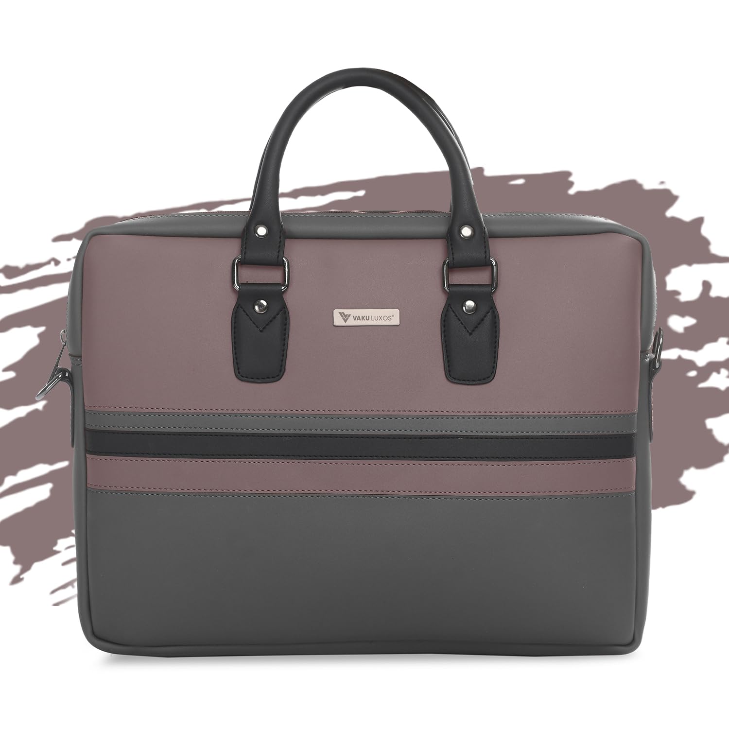 Vaku Luxos® MILAN 14 Inch Laptop Bag Leather Collection Messenger Organizer Shoulder Sling Office Bag for Men & Women With Adjustable Strap for Laptop and MacBook up to 14"