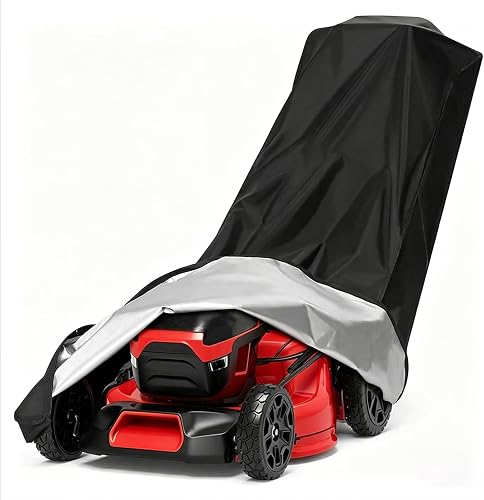 Push Lawn Mower Cover for Scag SFC SFC30-6FS 30" 2020-2025, 210D Water-Resistant Walk Behind Lawn Mower Cover with with Storage Bag, Rain Wind Dust Outdoor Protection