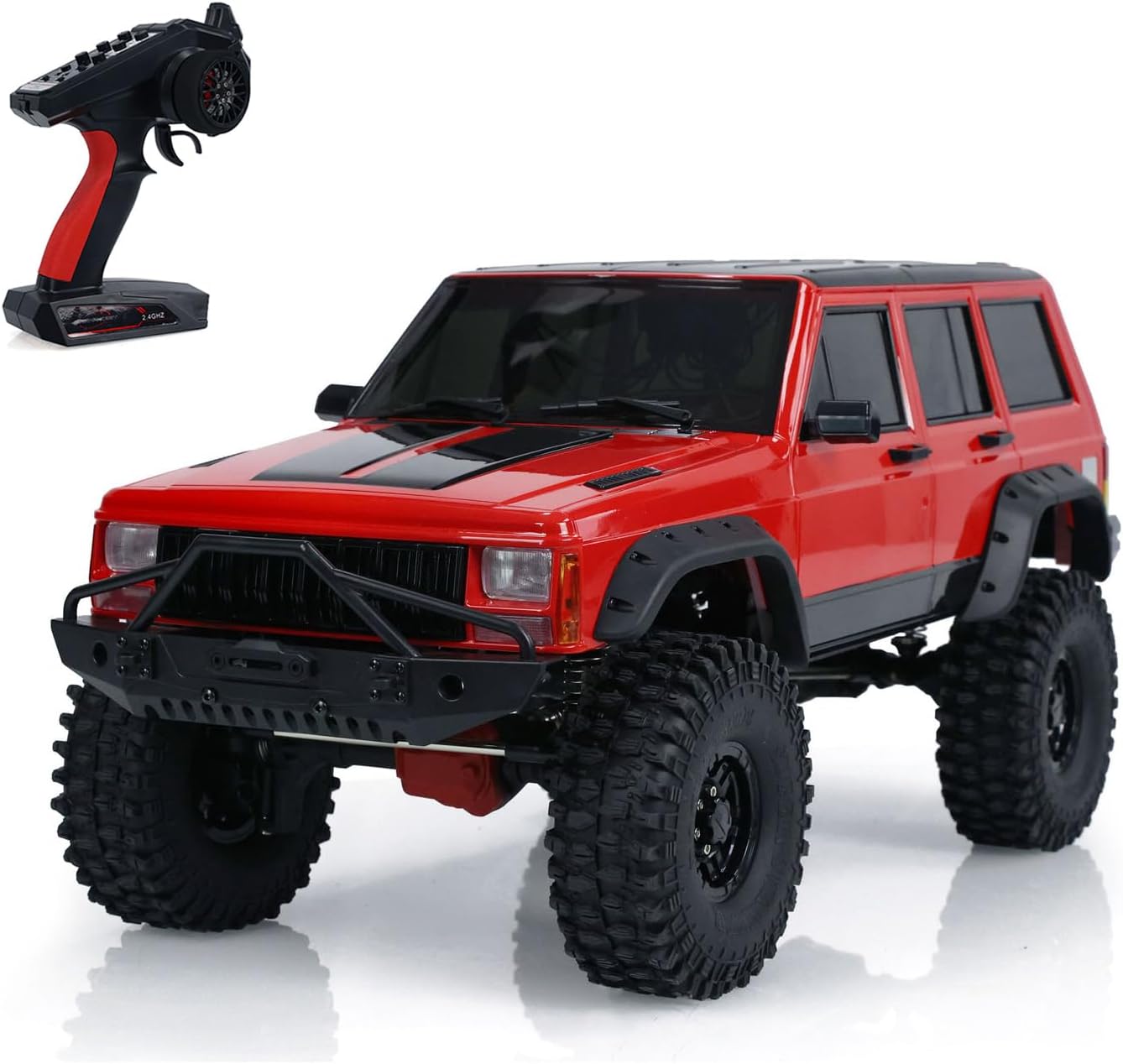 TOUCAN RC HOBBY RC Off-Road Crawler 1:10 Lights Sounds 4 Drive Wheels Differential Lock for Ages 14+