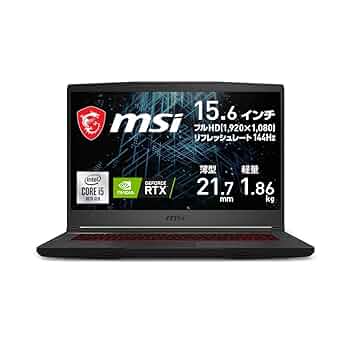 ノートPC MSI GF65 Thin 10UE-256JP RTX3060 MSI GF65 Thin 10U(RTX 3060搭載)の実機レビュー - the比較