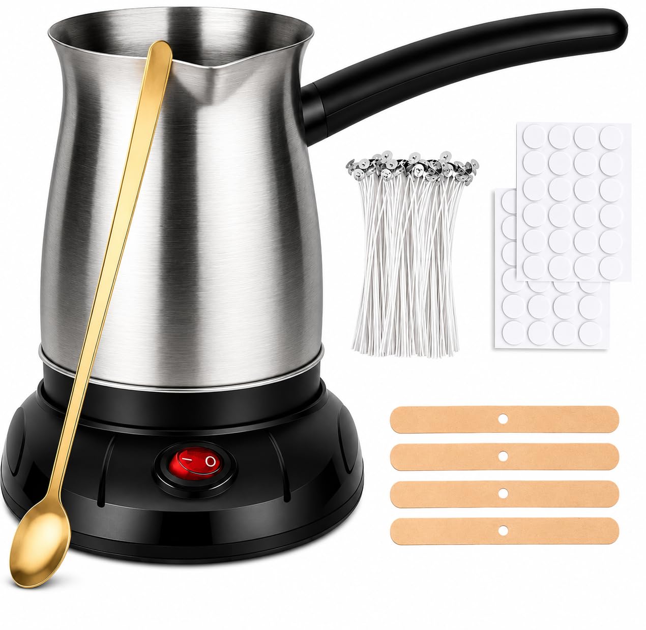Sankatmochan Enterprise® Candle Making Kit with Wax Melter, Candle Wax for Candles Making - DIY Candle Making Supplies, Including Soy Wax Blocks, Melting Pot and Wicks-image-16