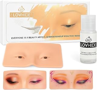 First Beauty LOVHIDE Makeup Practice Face Board, Silicone Makeup Face - Practice Skin Board,for Eye Makeup Practice for Be... Price In India