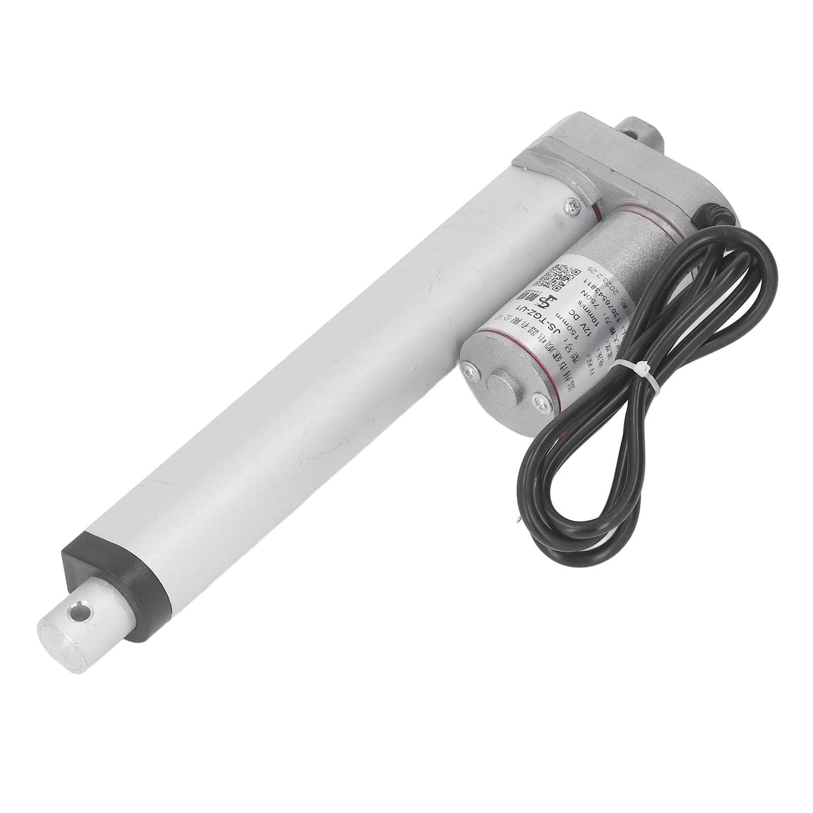 Ejoyous Siłownik Liniowy Elektryczny 24V 750N 150mm Skok Metalowa | Aluminiumstop, Kompatybilny z 24VDC, Mechanika Masażu i Sofy, Ochrona IP65, Skok 10mm/s, do Napędu Podnośnika