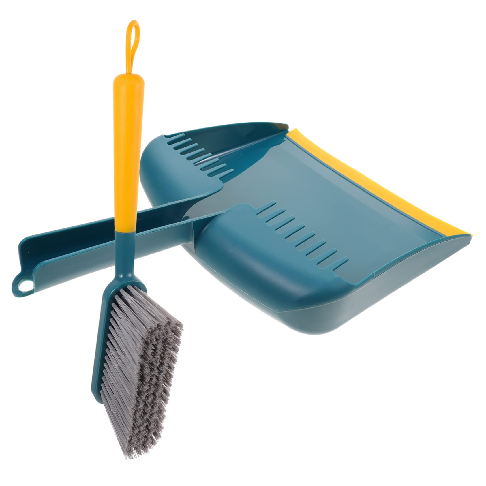 HAWILLOSCH Small Broom and Dustpan Set Multi-Purpose Cleaning Brushes Fit for Decor Styles