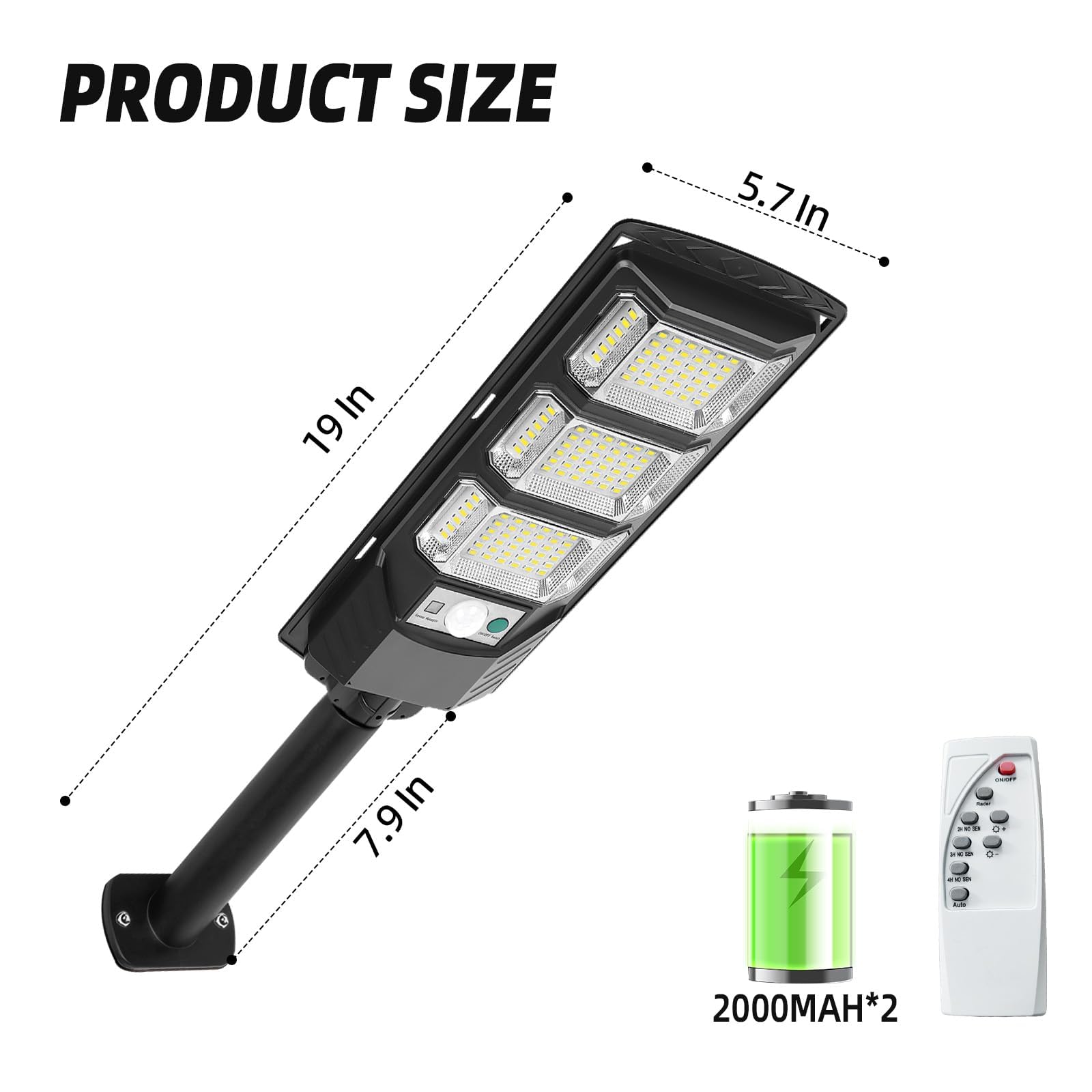 Confezione da 4 luci solari per esterni, impermeabili, con telecomando, sensore di movimento, luci per esterni, per giardino, patio, cortile