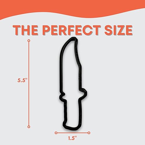 Miniatura 2 de Cuchillo de caza cortador de galletas con diseño fácil de empujar (5.5 pulgadas)