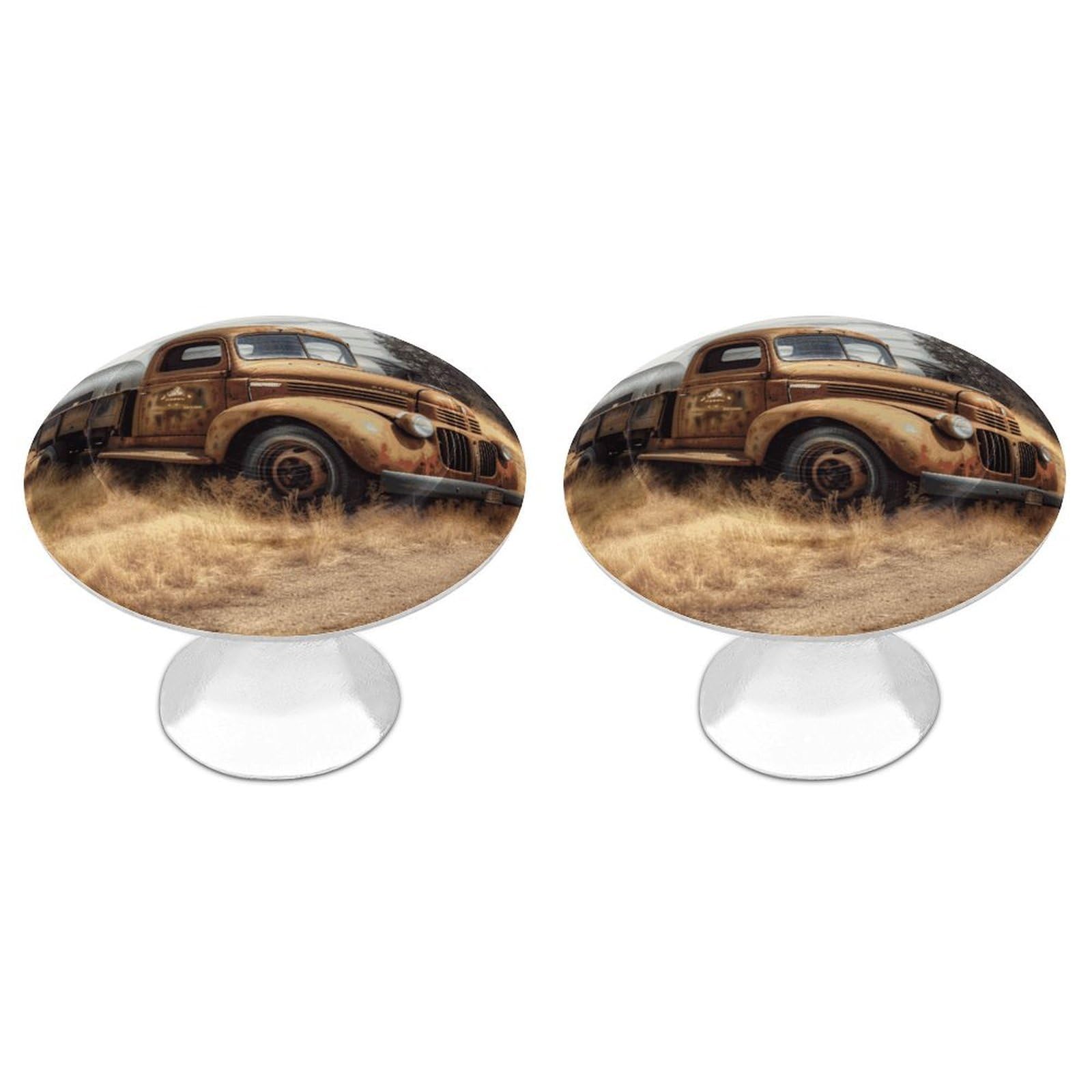 Btcowzrv Style Old Truck Car 2 Pack Cabinet Knobs Drawer Pulls