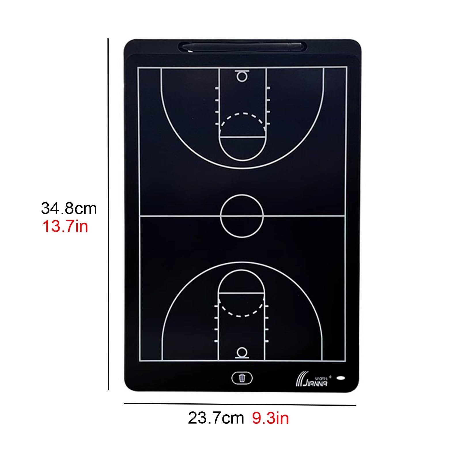 Pizarra Táctica de Baloncesto LCD Electronic de 16 Pulgadas, Tablero Electrónico de Entrenamiento, Pizarra Entrenador, Tablero Táctico , Pizarras Estratégicas , para Entrenamiento de Competición