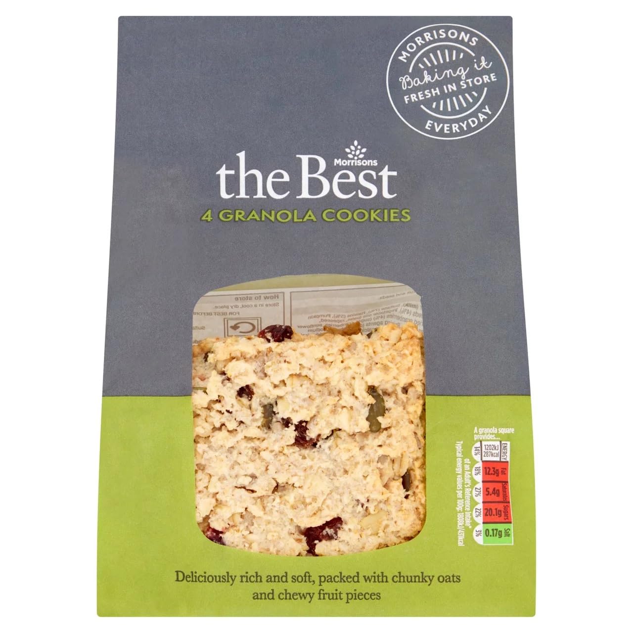 Morrisons The Best Granola Squares 4 Pack