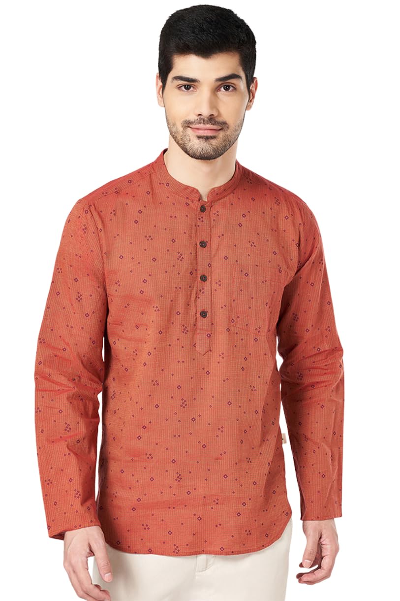 indus route by pantaloons Men's Cotton Regular Kurta-picture-52