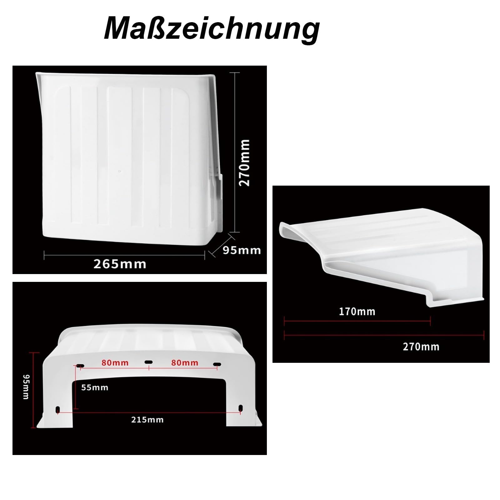 Generisch Outdoor-Kamera-Abdeckung,schützendes Dach,Outdoor-Kameraschutz, staubdichter Sonnen-Regenschutz für Kamera Bullet Kamera schützendes Dach,Ring Kamera wetterschutz,Sicherheitsabdeckung（Weiß）