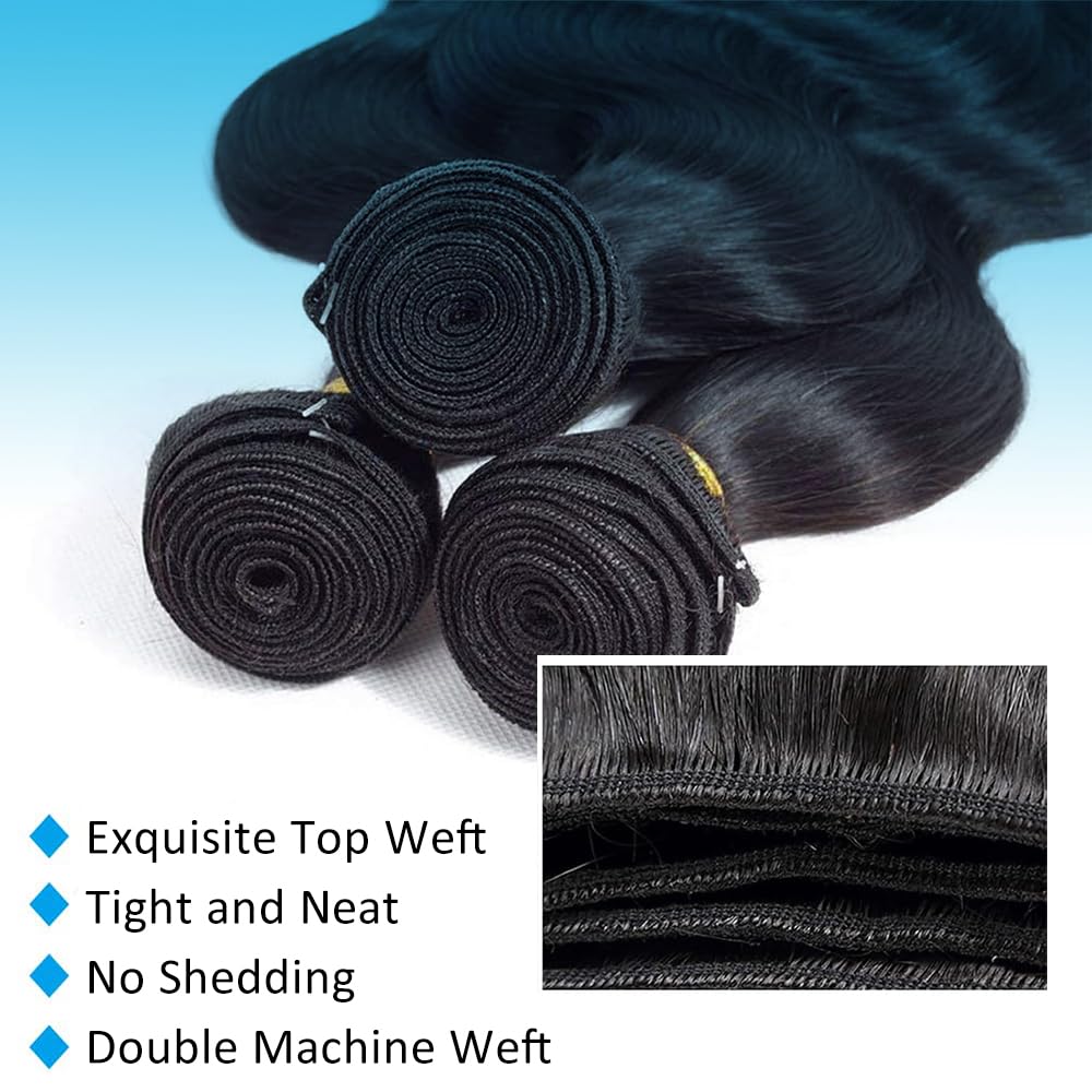 Paquetes de cabello humano ondulado 12A de 20 pulgadas, 1 paquete de cabello humano 100% sin procesar, cabello virgen brasileño de doble trama, paquetes humanos individuales, extensiones de 4