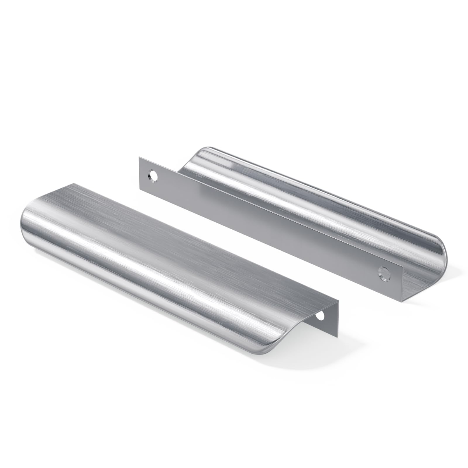 Goldenwarm Lot de 15 Poignee de Meuble Cuisine Poignée Meuble Invisible Noir -LS7027SNB128 Poignée Profil Aluminium Cuisine Brossé en Alliage d'Aluminium Entraxe 128mm