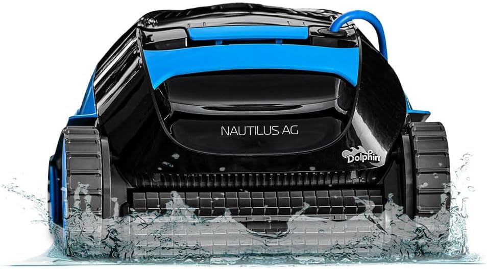 Dolphin (2026 Model) Nautilus AG Automatic Robotic Pool Vacuum Cleaner, Active Scrubber Brush, Top Load Filters Access, Ideal for Above-Ground Pools up to 33 FT in Length