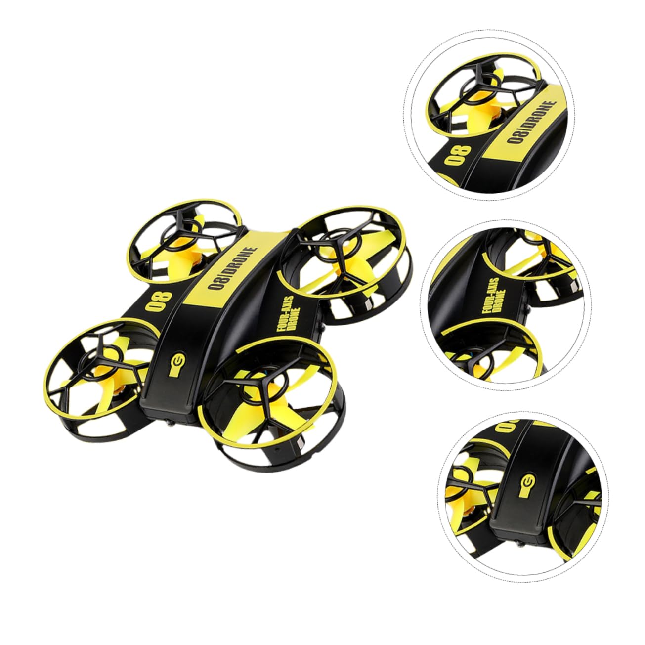 TOYANDONA Mini Dron Rc para Adultos Diseño de Protección Total y Batería Modular de 3.7v 300mah Adecuado para Vuelo la Oscuridad y Maniobras de Rotación