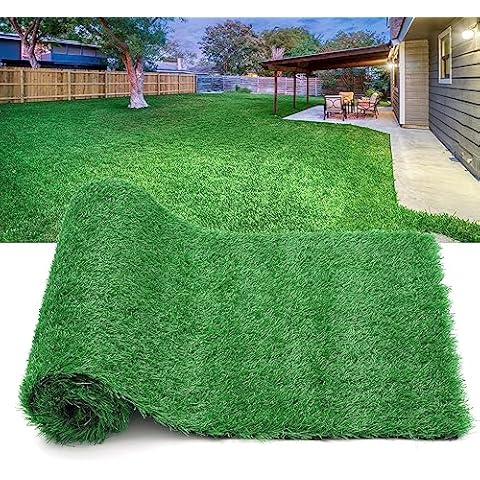 GOTGELIF Artificial Grass Turf Summer Grass, 19.7 x 78.7inch Realistic Artificial Grass Rug 30mm Height Natural Looking Fake Grass Mat for Garden Lawn Landscape Indoor Outdoor (50x200cm) Cover