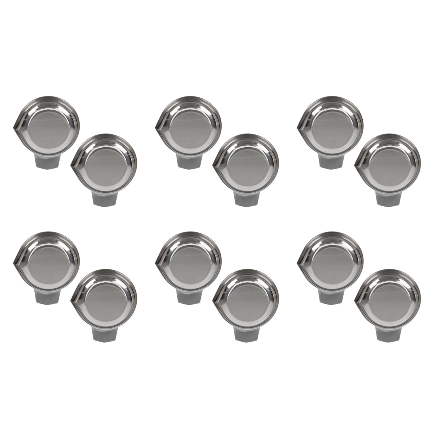 Hndhbfgrt Weigh Boats Scale 12pcs Weighing Boats Stainless Steel Scale Tray Weighing Plate Lab Dish Containers Weight Tray