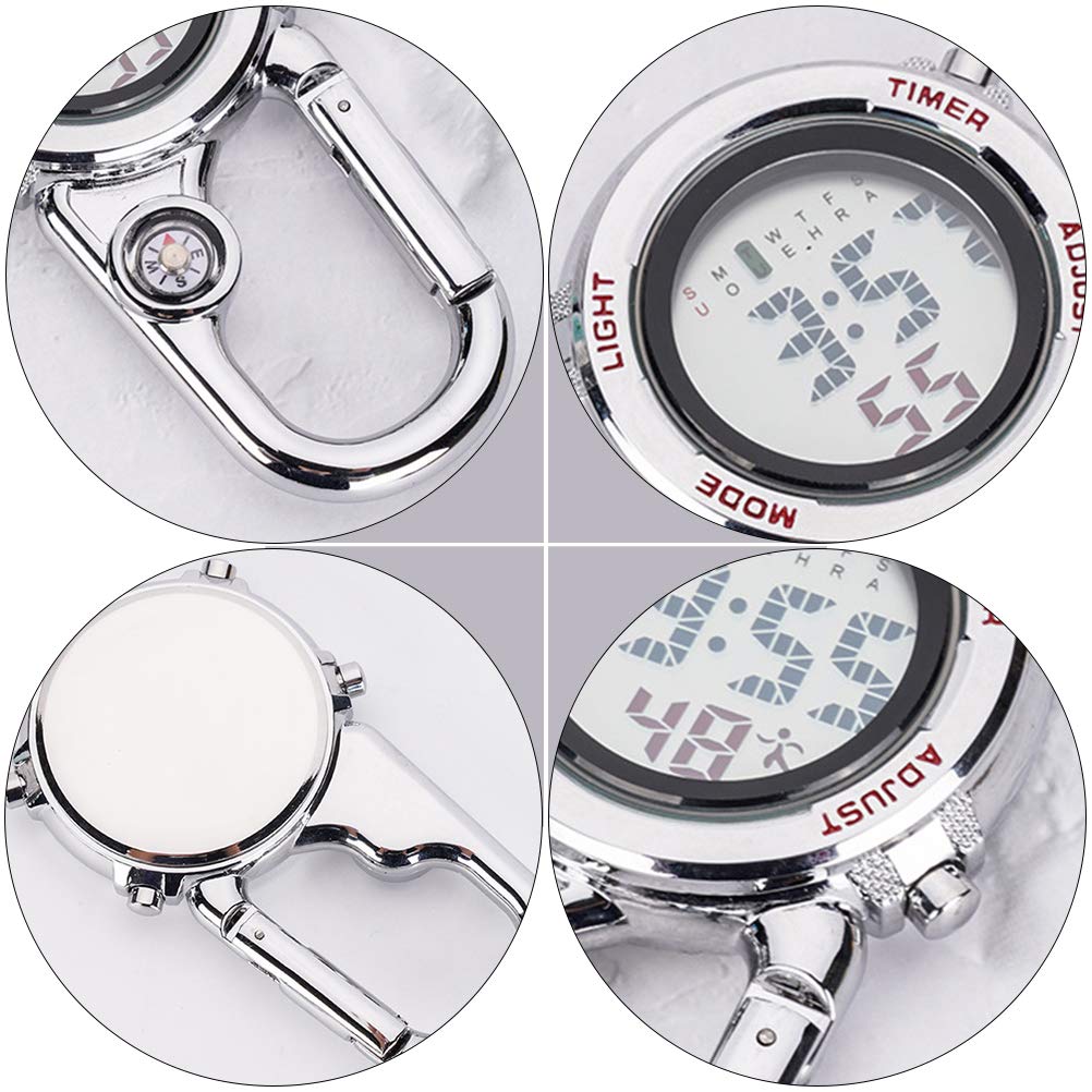 UKCOCO Modeuhr 1 stück Mehrzweckkarabineruhr Hängende Hakenuhr für das Klettern im Freien