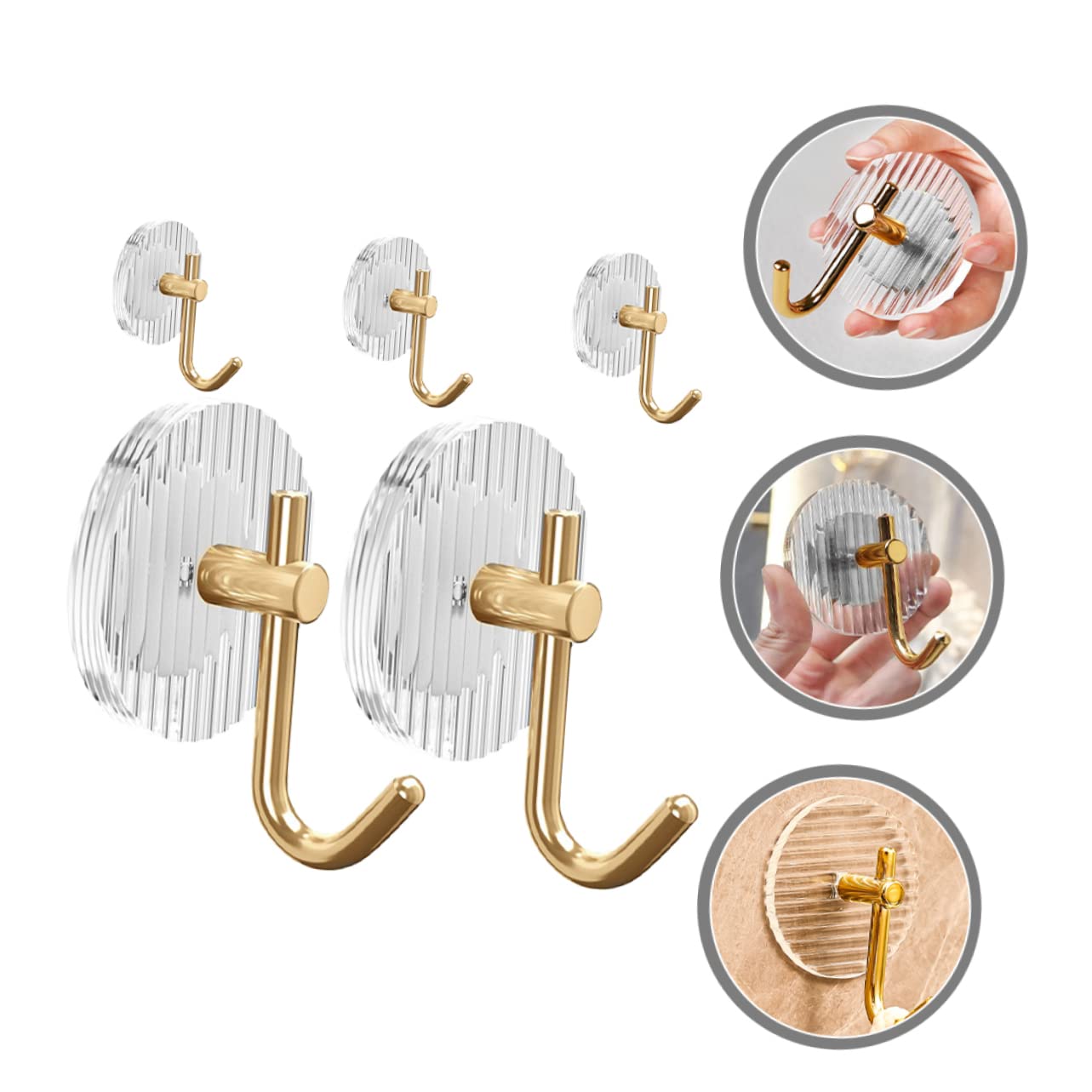 Alipis 15 Piezas Gancho Adhesivo Acrílico Perchas De Ropa Colgador De Llaves De Plástico Divertidos Ganchos Para Toallas Accesorios De Baño Ordenador Personal Niño Gorra De Viaje Único