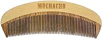 Pente de Madeira para Barba Modelo Curvo Muchacho - Controle o Frizz e Modele Sua Barba com Estilo