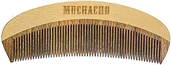Pente de Madeira para Barba Modelo Curvo Muchacho - Controle o Frizz e Modele Sua Barba com Estilo