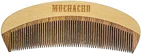 Pente de Madeira para Barba Modelo Curvo Muchacho - Controle o Frizz e Modele Sua Barba com Estilo