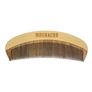 Pente de Madeira para Barba Modelo Curvo Muchacho