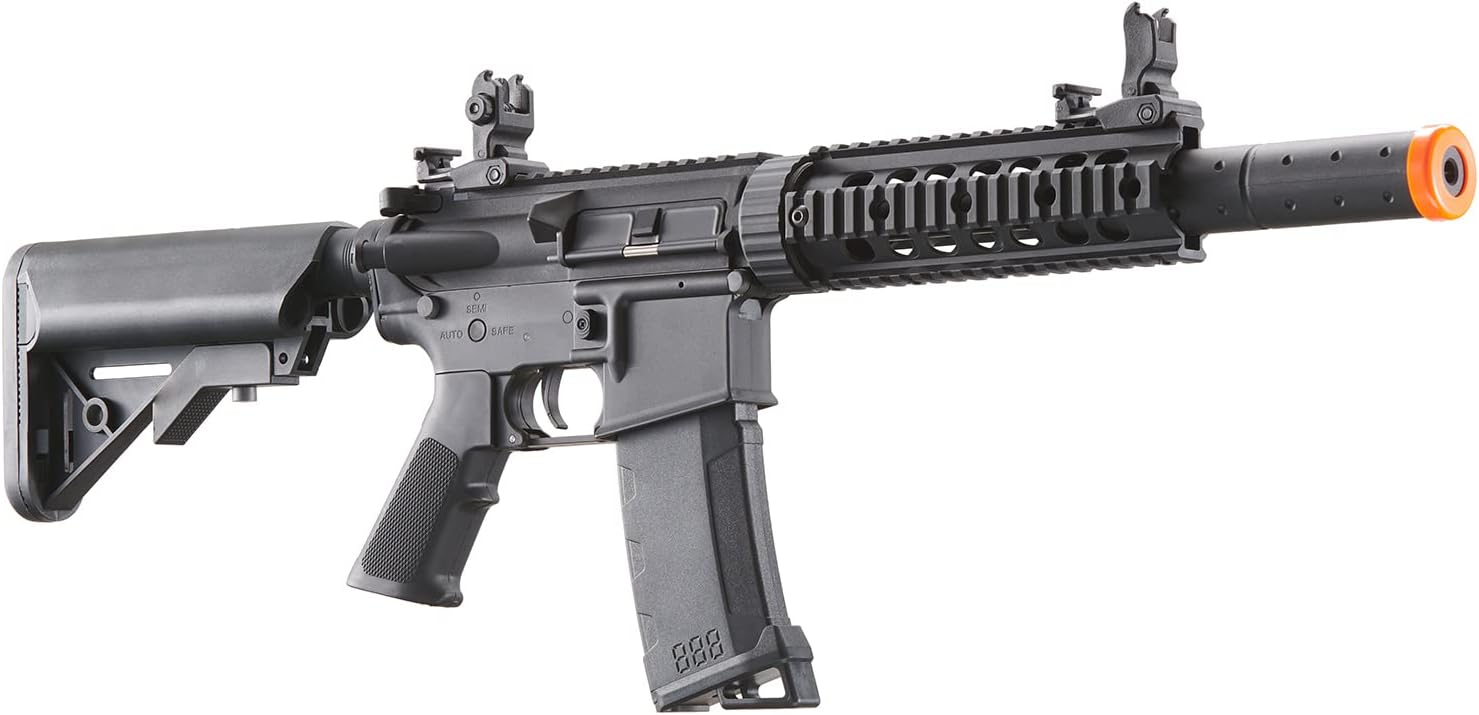 Lancer Tactical Gen 2 New Wave M4 SD Carbine Nylon Polymer Airsoft AEG Gun w/High Speed MidCap Magazine, Battery, Charger & 1000 Rounds BBS Included