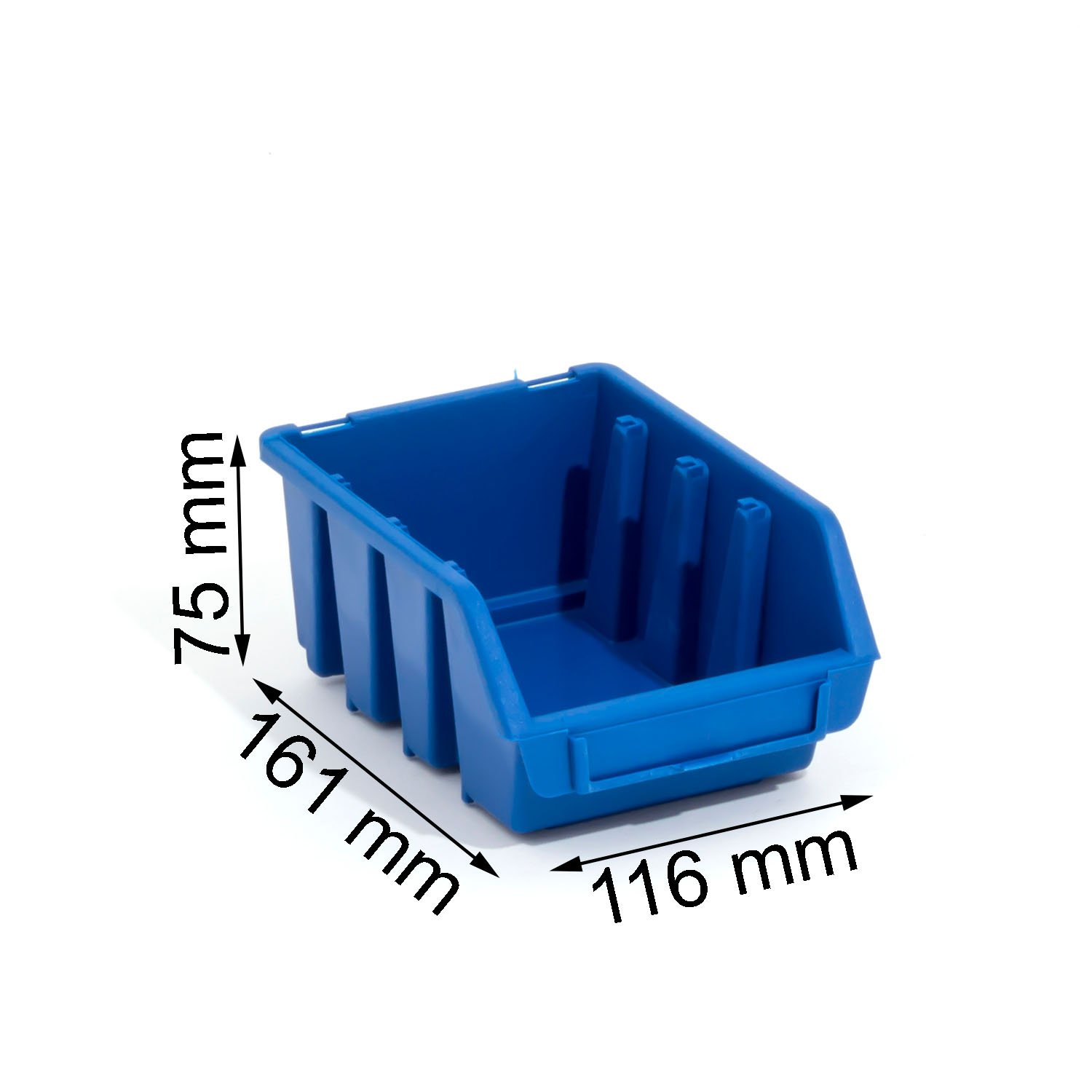 Lot de 30 boites de rangement bacs a bec en bleu ERGO-Box taille 2