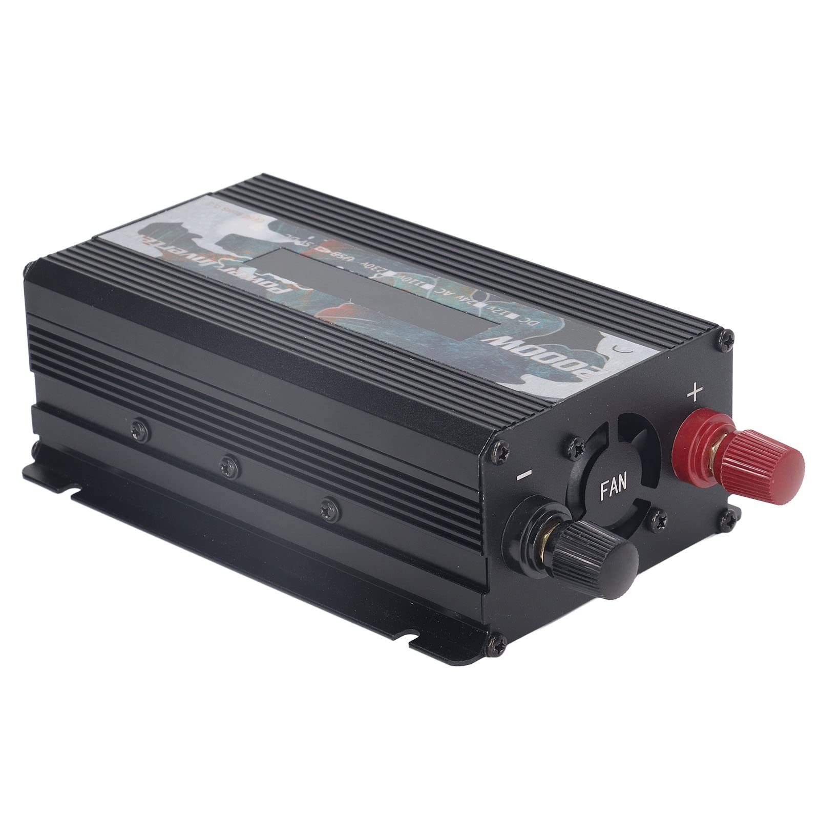 Samochodowa Przetwornica Napięcia Przetwornica Prądu Stałego na Prąd Przemienny ze Stopu Aluminium 2000 W Szczytowa 500 W Rzeczywisty Wyświetlacz LCD Podwójne USB Szybkie Chłodzenie do