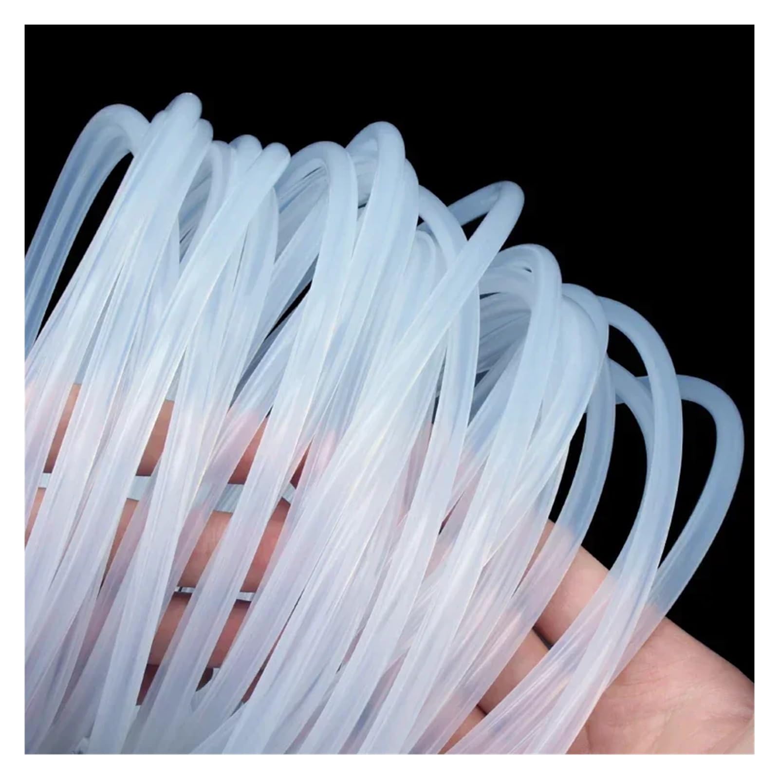 Manguera de silicona transparente de grado alimenticio, diámetro interior de 0,5, 1, 2, 3, 4, 6, 7, 8, 9, 10, 12, 13 y 14 mm, tubo flexible no tóxico, 1/5/10 m(5 Meters,ID 9mm x 14mm OD)