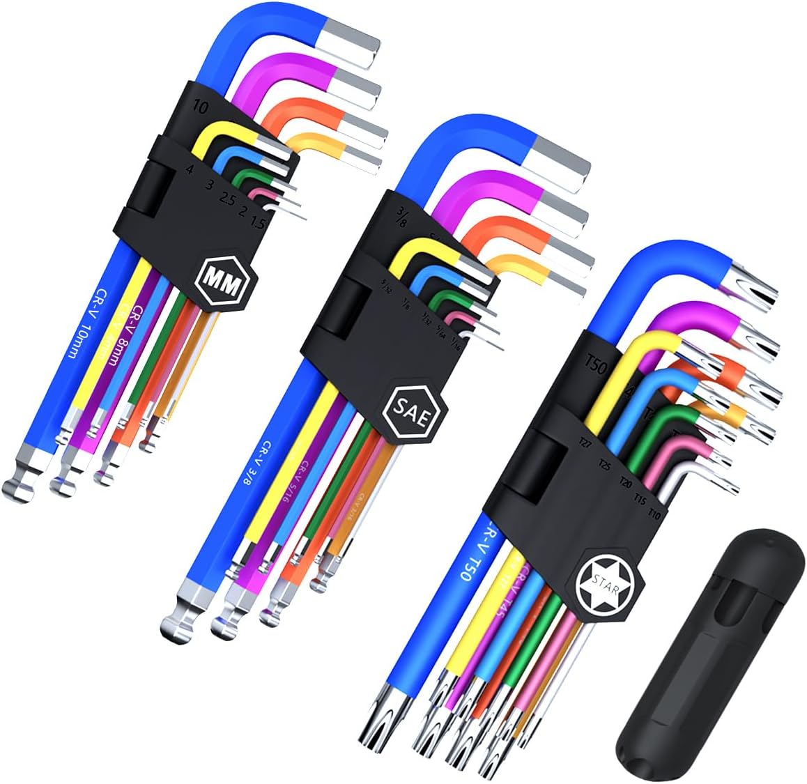 AMTOVL Hex Key Set, 9PCS Metric Allen Key Set, 1.510MM