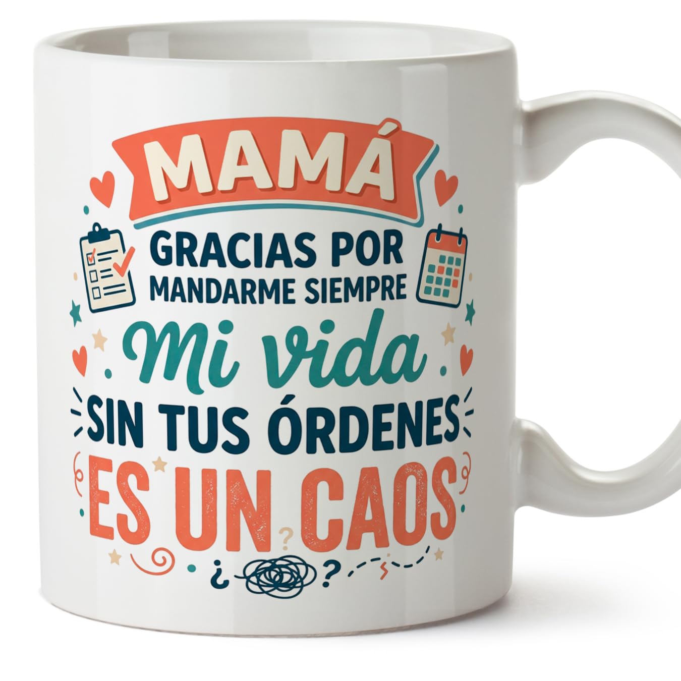 MUGFFINS Taza mamá con frase Para el mundo eres una madre pero para la familia eres el mundo en Español | regalo madre | 330 Ml 11 oz | Idea original para regalar | progenitores v1 — view 18