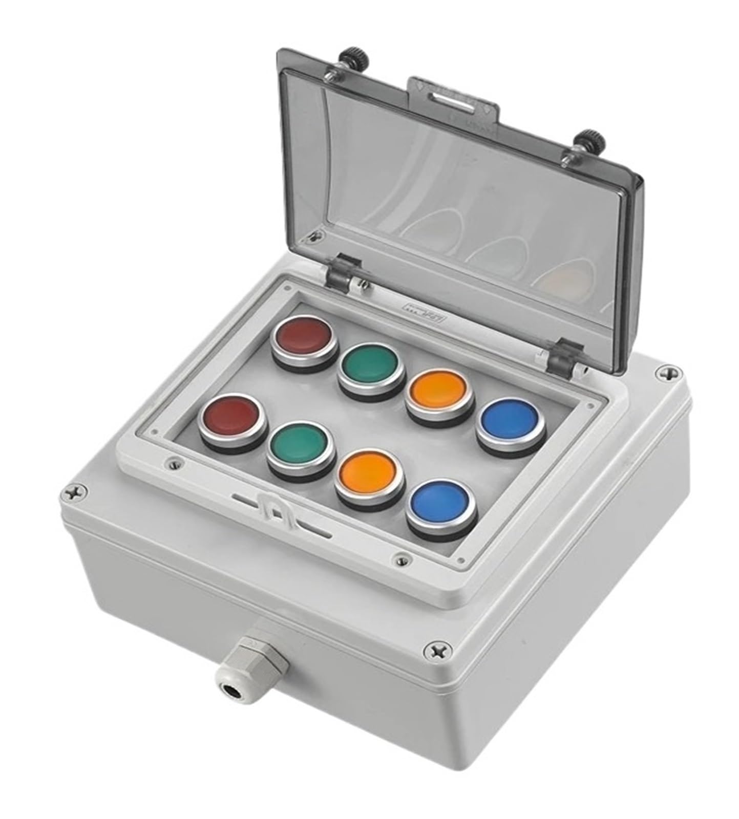 Boîtier de commande GUMMMY avec interrupteur bouton et arrêt d'urgence 12V 220V