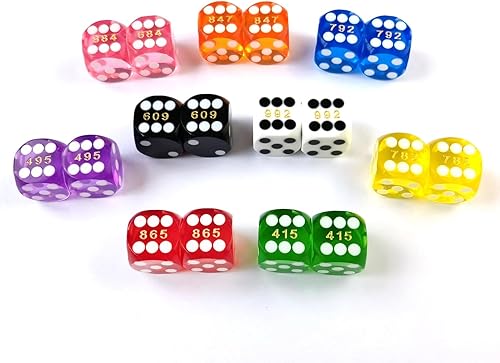 Miniatura 5 de Bescon Dice Dados de precisión pequeños profesionales de 0.500 in (12 pulgada) con número de serie aleatorio, mini dados de corte de precisión de