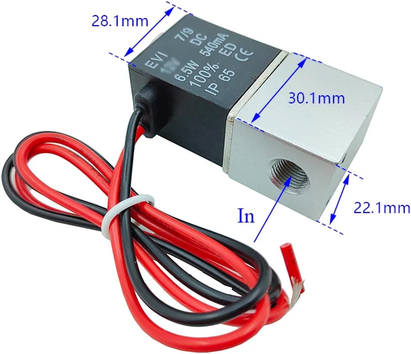 Compressor Valve Solenoid Valve 2-Way Normally Closed Direct-acting Pneumatic for Water Air Oil 1/8" AC 220V NPT
