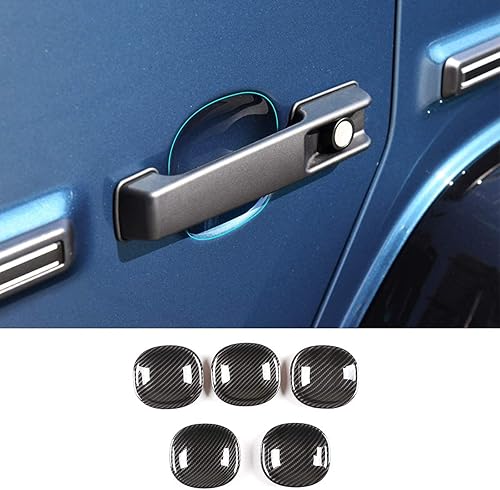 Miniatura 2 de CHEYA Adhesivo ABS para manija de puerta exterior de automóvil para Mercedes Benz Clase G W463 G500 2019-2020 Accesorio de automóvil (fibra de