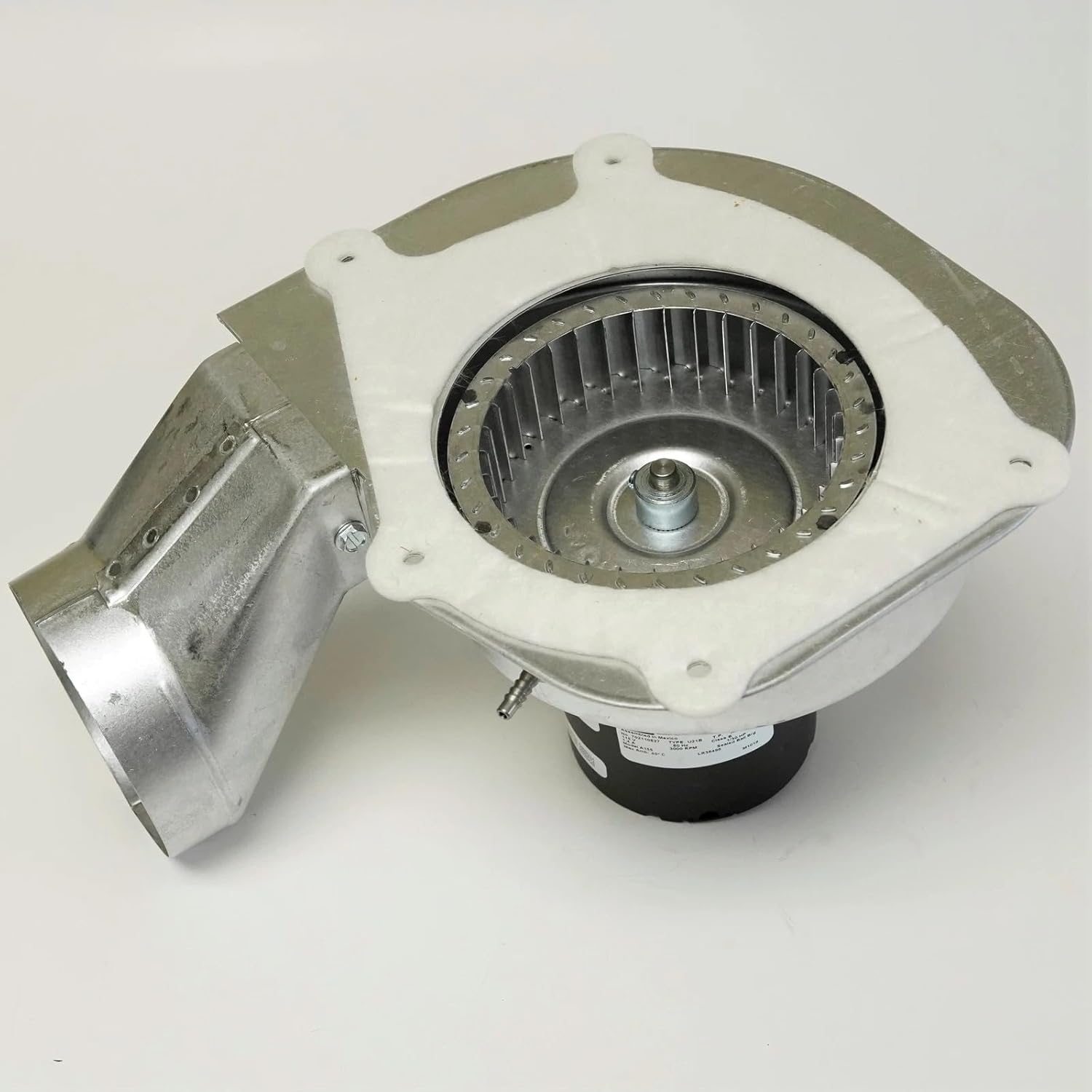 Дното view of the A155 Furnace Inducer Motor assembly, showing the impeller