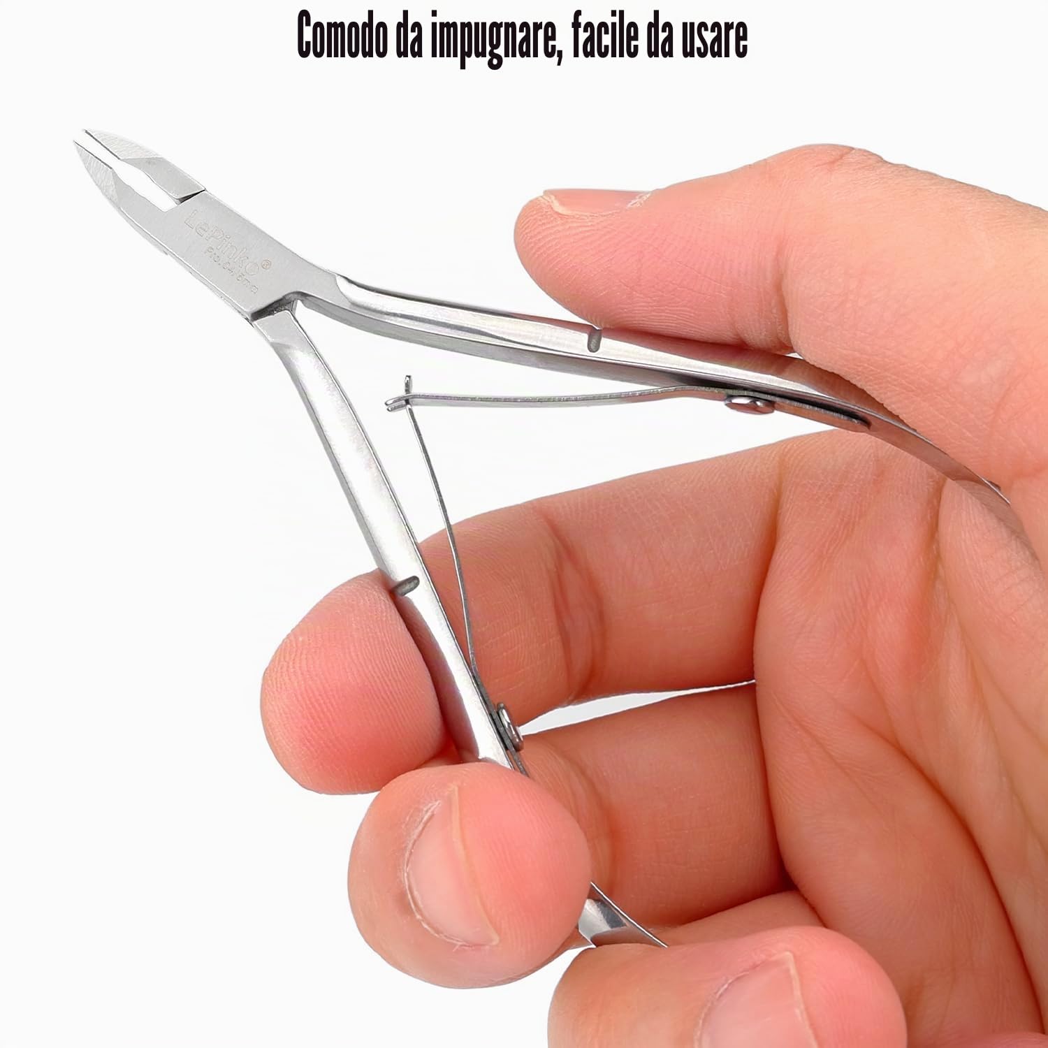 Tronchesino per cuticole, in acciaio inox di alta qualità, per manicure e pedicure a casa/spa/salone, confezione da 4