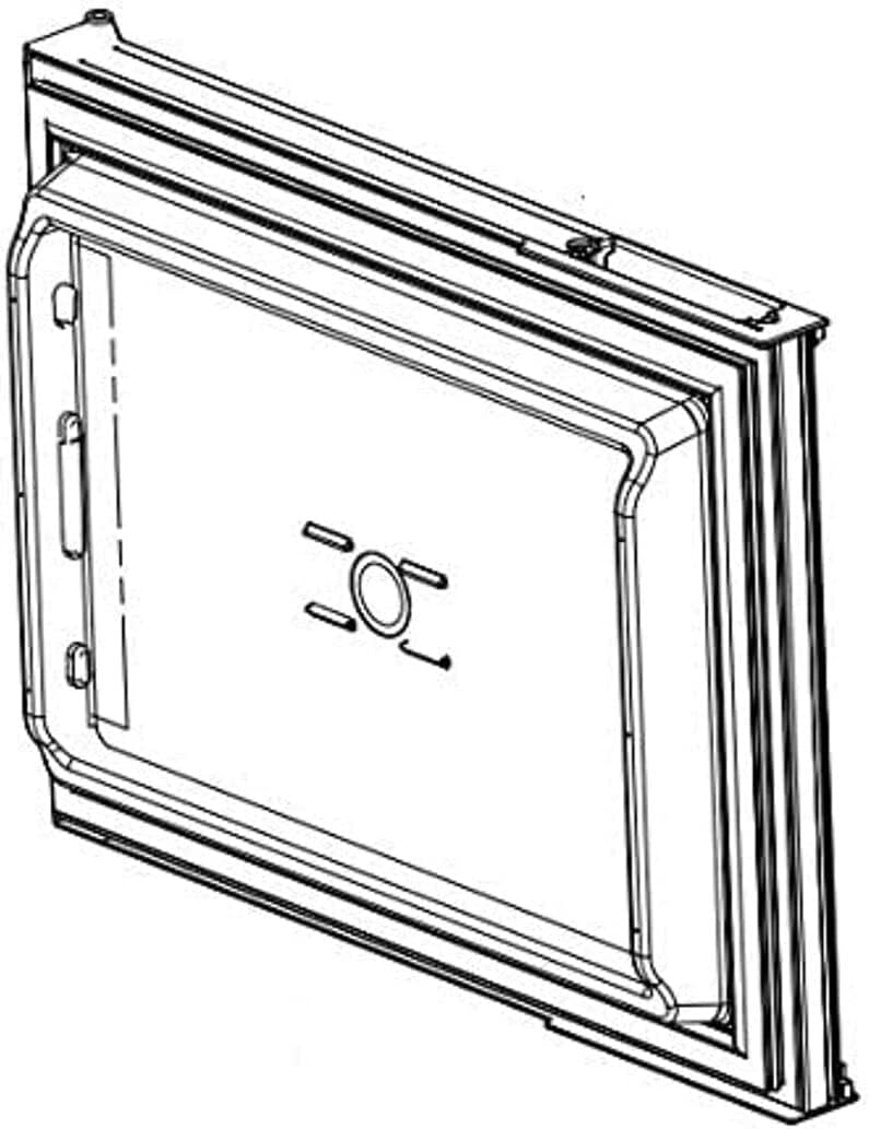 Norcold INC 638530 Door Assembly Foamed Upper Black