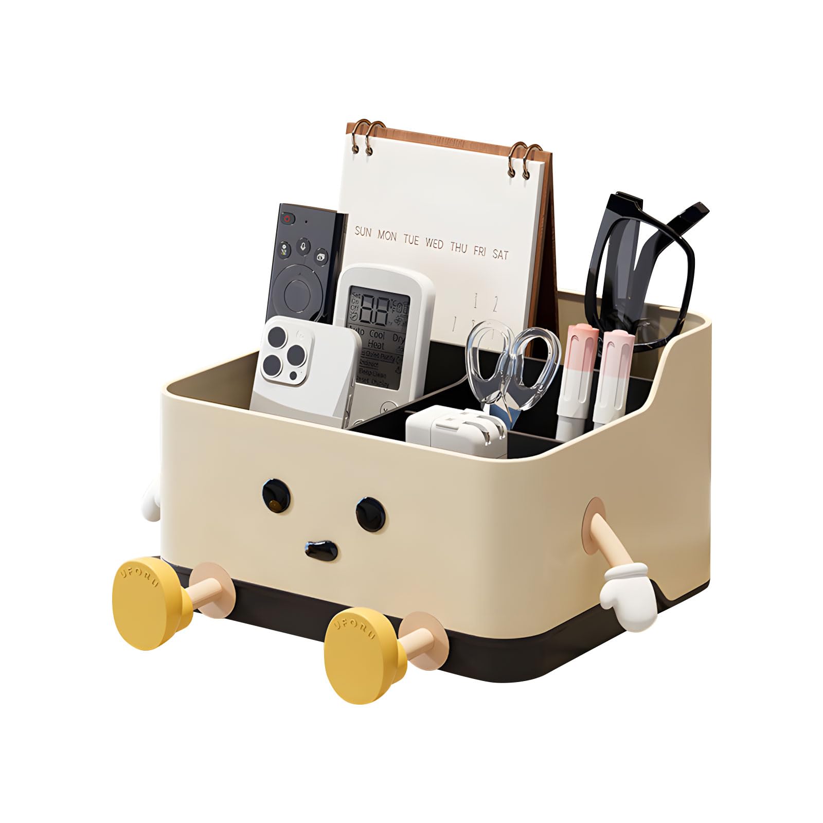Piceioep Decorative Accessible Design Container Suitable for Assorted Small Objects in Different Areas Space Saving Planner