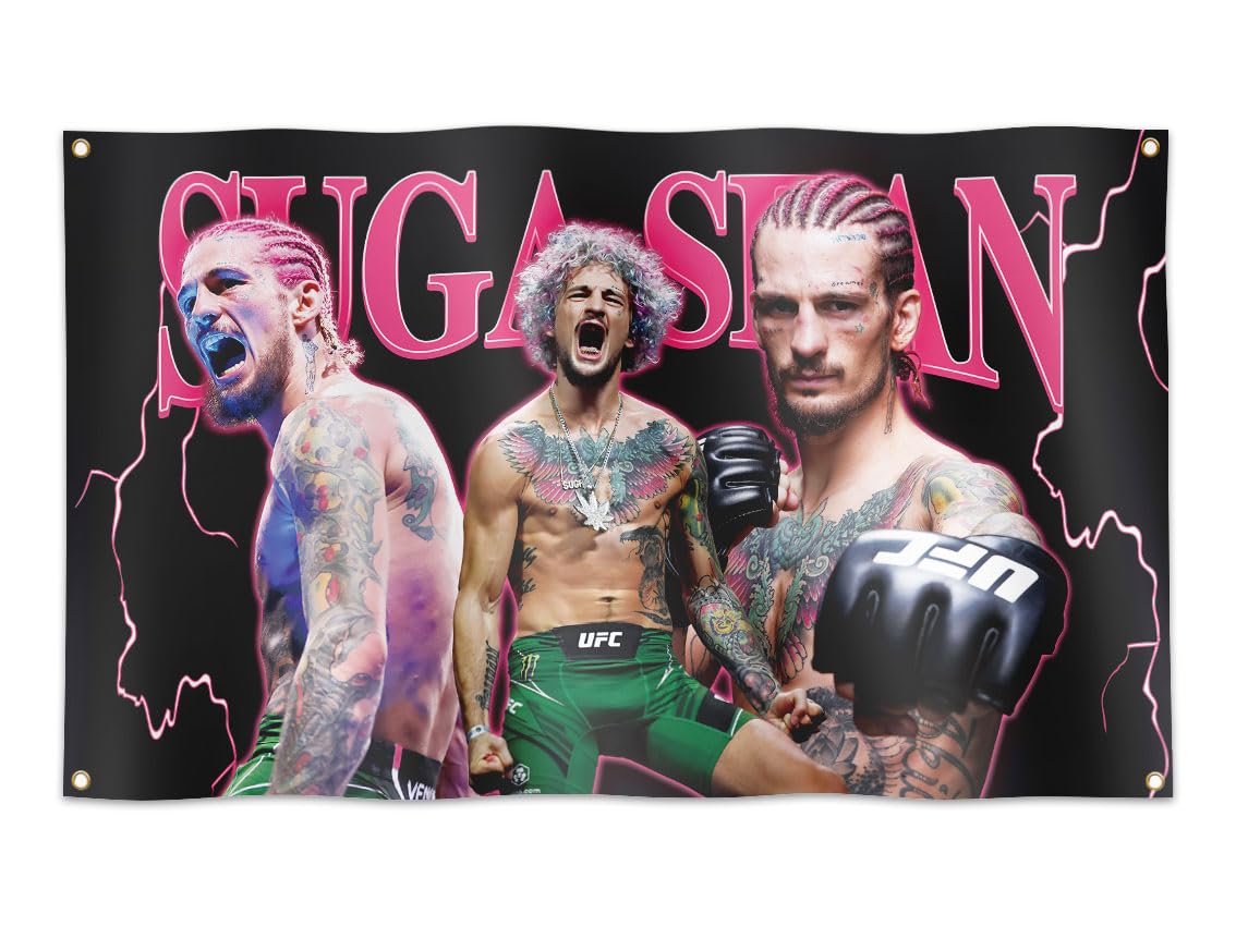 Sean Boxing Tapestry Flag 3×5 Feet Funny Poster Banner Wall Outdoor Hanging Flag With Brass Grommets for College Dorm Room Decor.