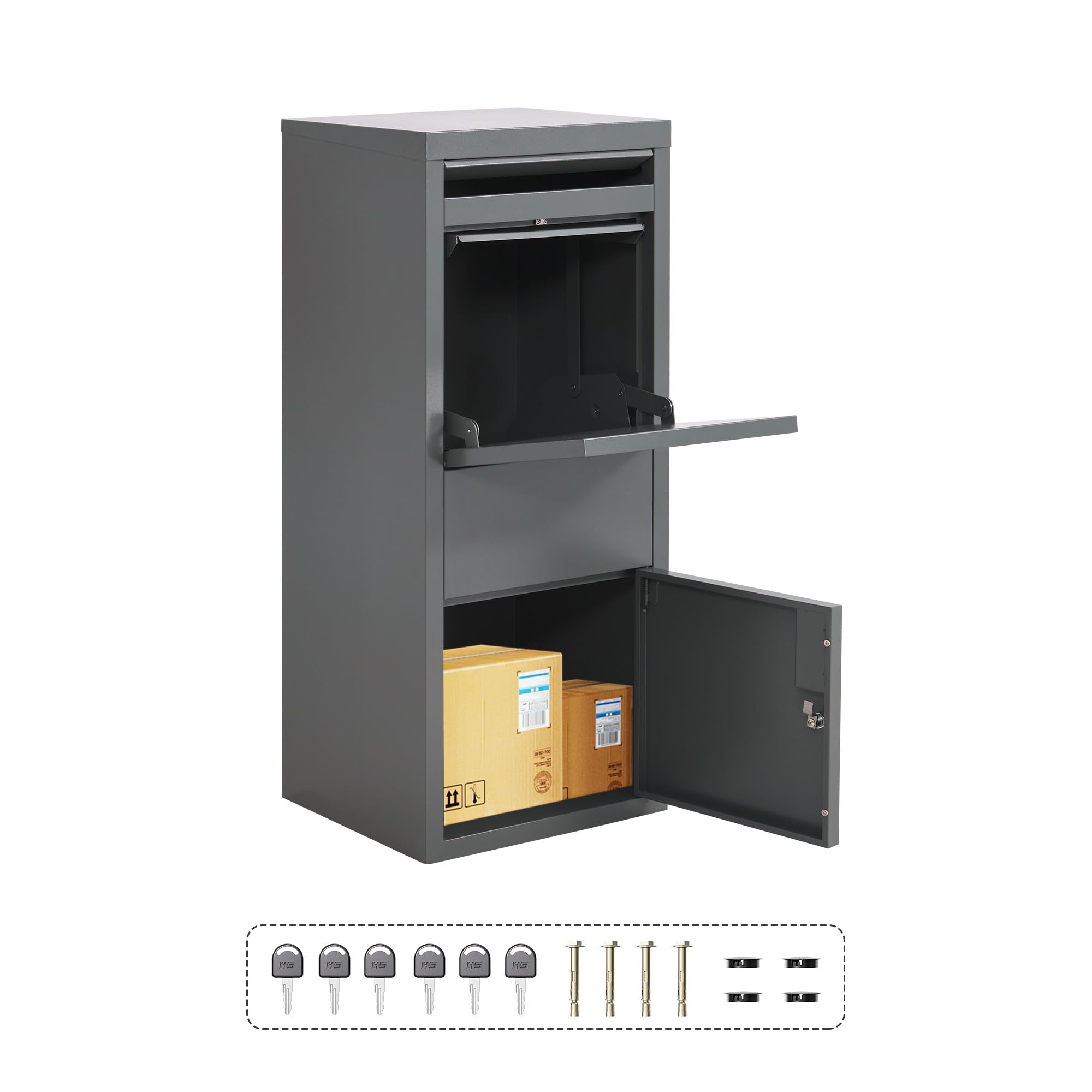 Buy Arceisle Package Delivery Boxes for Outside, Galvanized Steel