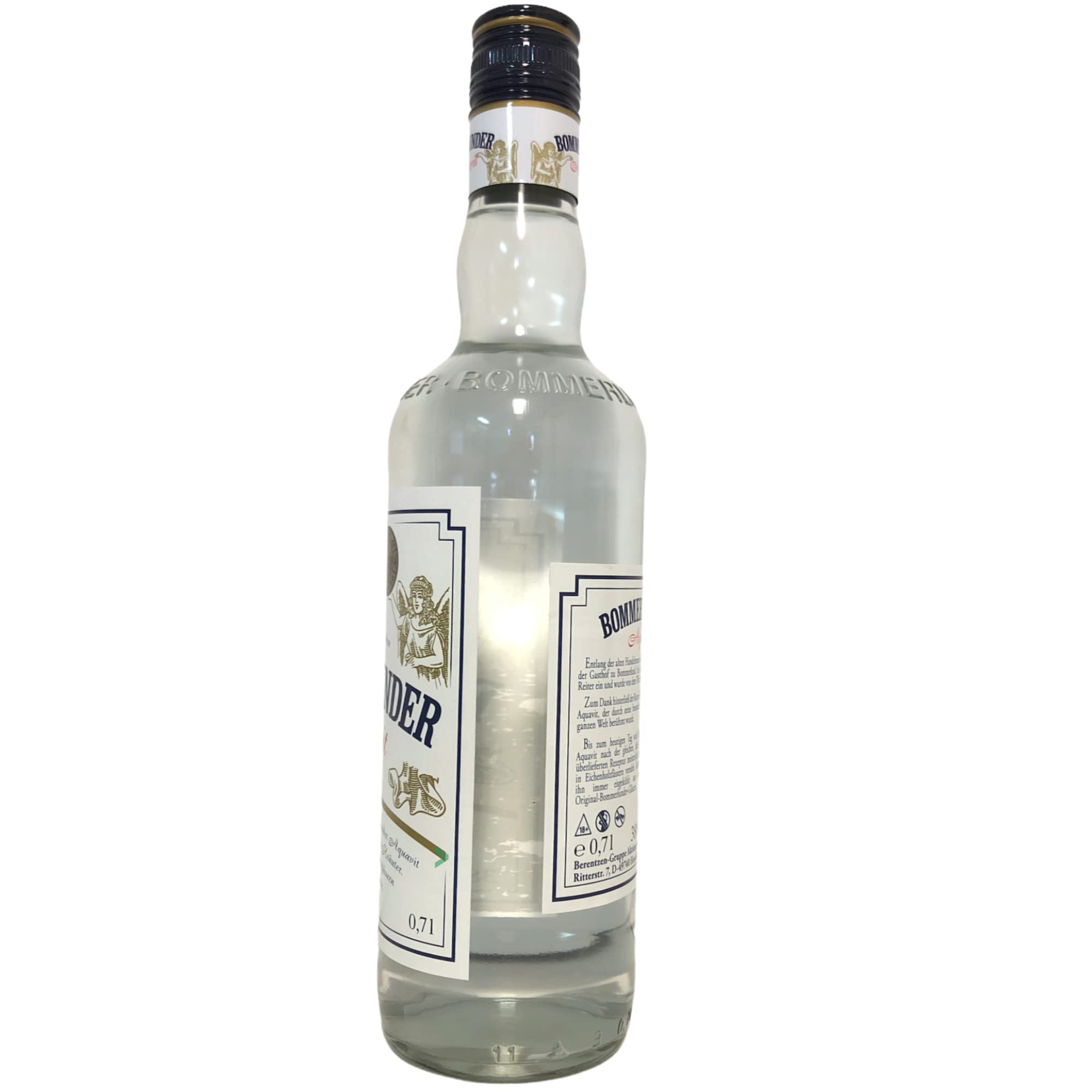 Korn Bommerlunder Aquavit 38%vol. in Eichenfässern veredelt 6er Pack (6x0,7l Flasche) + usy Block