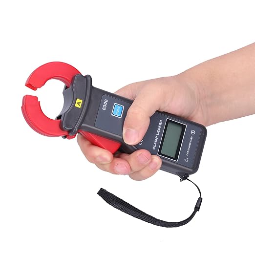 Medidor de Corriente de Pinza ‐6300 con Pantalla LCD, Multímetro Pinza de Fuga con Interfaz USB miniatura 5