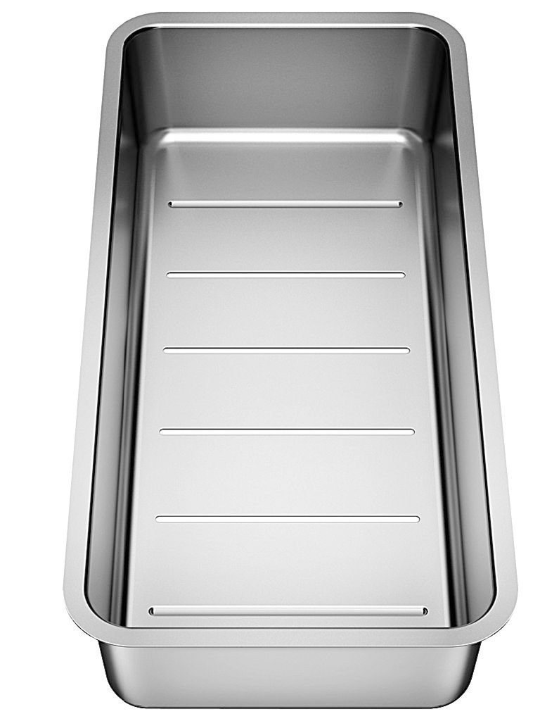 Blanco Stainless Steel. Multifunctional Bowl | Stainless Steel | 417 X 197 Mm | Suitable For Stainless Steel Bowls Etagon And Andano | More Functionality For Bowls And Sinks | [41.7X19.7x8.2 Cm]