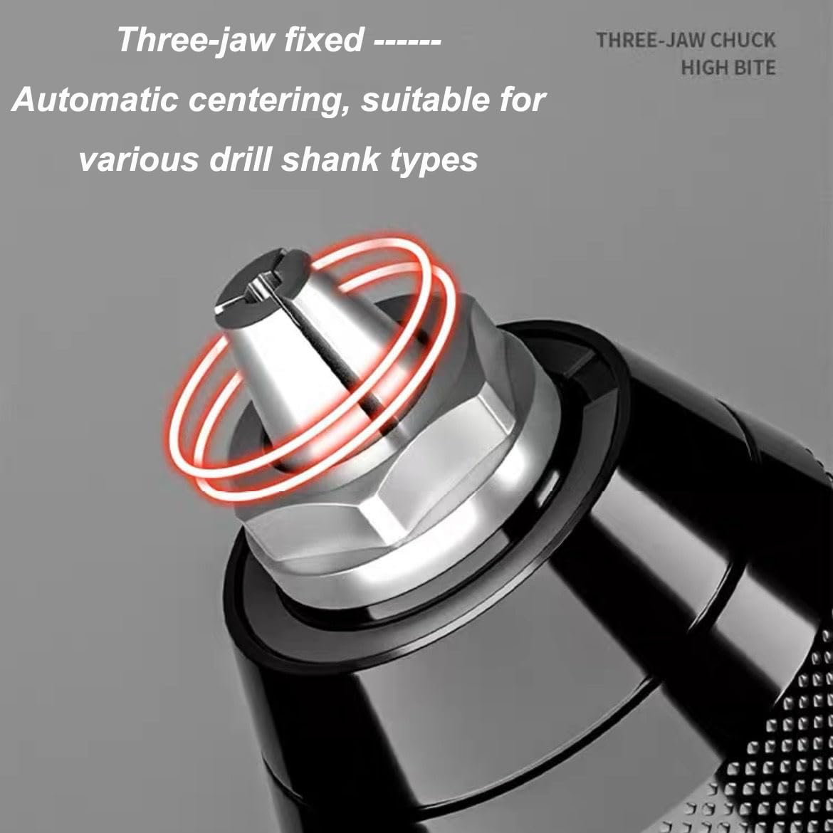 Resze Keyless Hand Drill Chuck,3-Jaw Drill Chuck,Self -Tightening Multipurpose 1/2"- 20UNF Mount 1.5-13mm Drill Press Adapter for Hand Drill Impact Driver Power Drill,1/4" Hex Shank